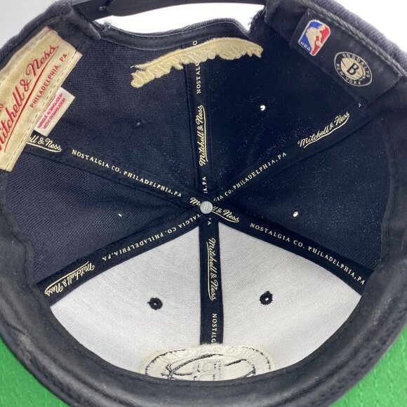 NBA Mitchell & Ness Brooklyn New York Nets Snapback Hat 100% Wool Blue Nostalgia - Picture 5 of 9